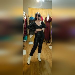 Wild Cat Padded Top & High Waist Pants Size Large NWT